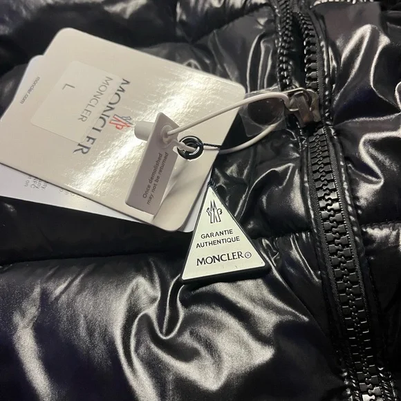 Moncler Shiny Black Puffer Jacket - Picture 3 of 8